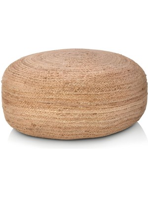 Casalinda Buyuk Yuvarlak Yassı Jut Puf