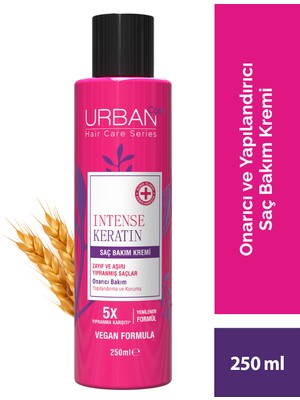 Urban Care Intense Keratin Aşırı Yıpranmış Saçlara Özel Saç Bakım Kremi 250ML-VEGAN