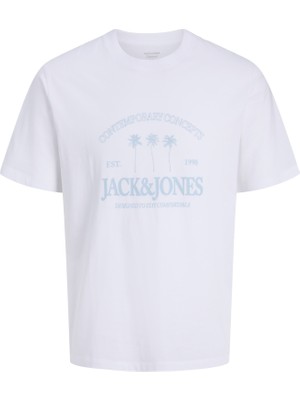 Jack & Jones Erkek Gögüs Logo Baskili Tisört -  Nantucket
