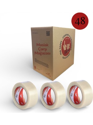 Ve-Ge Gergedan Ambalaj Bandı 45MM x 100M Şeffaf Hafif Paketleme ve Günlük Kullanım Için Ekonomik Koli Bandı