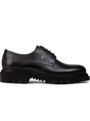 Deery Erkek Hakiki Deri Siyah Günlük Ayakkabı - F6527MSYHP01