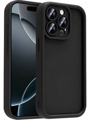 Vissona iPhone 13 Pro Max Uyumlu Kamera Çıkıntılı Mat Silikon Telefon Kılıfı