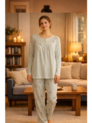 Nena Uzun Kol Kadın Pijama Takım 14618