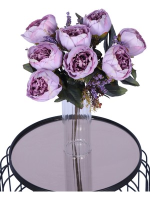 Yapay Çiçek Sitesi Yapay 12 Dallı Lüx Şakayık Lila