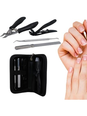 Epilons Sunup SN-27098 Paslanmaz Çelik 4ın1 Tırnak Bakım Seti