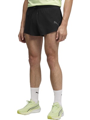 Puma Lightspeed Uw 2 Split Erkek Siyah Koşu Şort 52843601