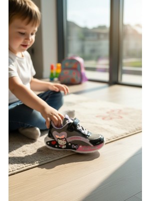 Enoch Hello Kitty Karakterli Kız Çocuk Spor Ayakkabı Cırtlı