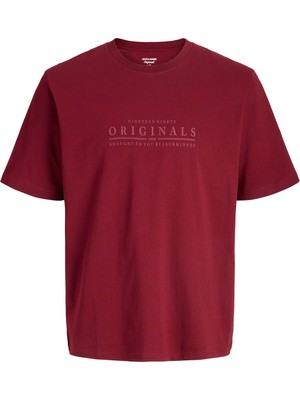 Jack & Jones Originals Logolu Pamuklu Regular Fit Bisiklet Yaka T Shirt Erkek T Shirt 12290315