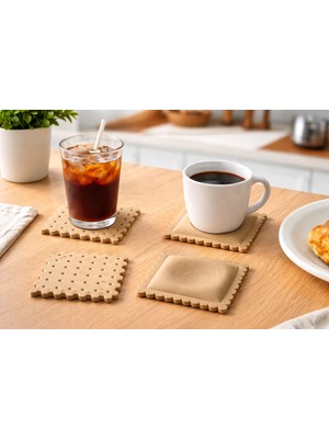 Bisküvili Bardak Altlığı