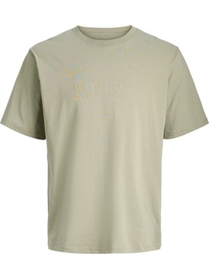 Jack & Jones Originals Logolu Pamuklu Regular Fit Bisiklet Yaka T Shirt Erkek T Shirt 12290315