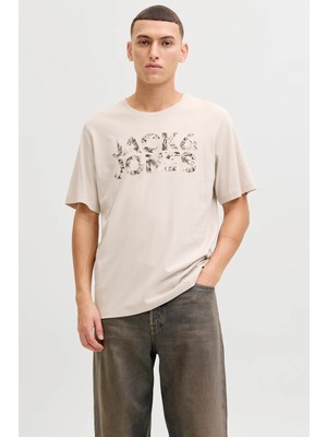 Jack & Jones Essentials Logolu Pamuklu Regular Fit Bisiklet Yaka T Shirt Erkek T Shirt 12288536