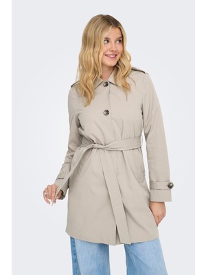 Only Onldisa Regular Fit Düğmeli Klasik Yaka Trençkot Bayan Trençkot 15369028
