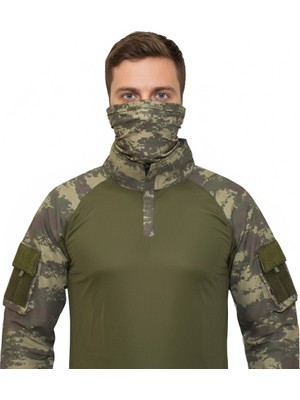 Mysia Outdoor Askeri Kamuflaj Combat Tişört Eski Tsk Komando Haki