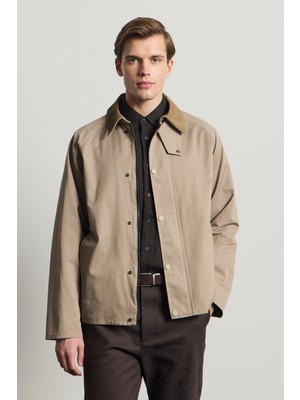 Danger Erkek Premium Kadife Yaka Ceket Bej 4231DNGR