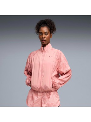 Puma League Training Kadın Pembe Midi Ceket Uzun Kol Modeli ile Şık ve Rahat Kesim