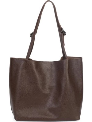 Yasemin Çanta Ysmn Kadın Deri Omuz Çanta Kahve