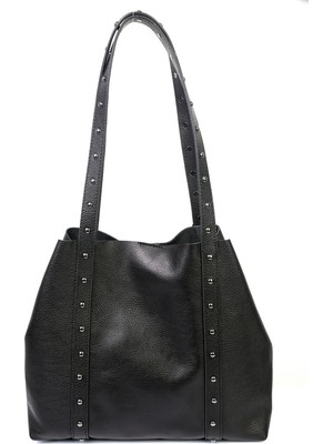 Yasemin Çanta Yasemin Kadın Deri Omuz Çantası YC2075-D Siyah