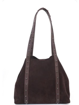 Yasemin Çanta Yasemin Kadın Deri Omuz Çantası YC2075-S Kahve