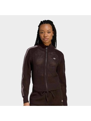 Adidas Crochet Firebird Kadın Kahverengi Ceket (KE0202)