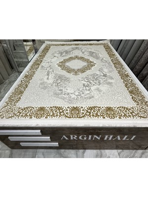 Bahar Premium Sarı Bej Halı Akrilik Halı Salon Halısı Oturma Odası Halısı