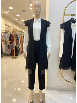 Seyteks Yelekli Üçlü Takım