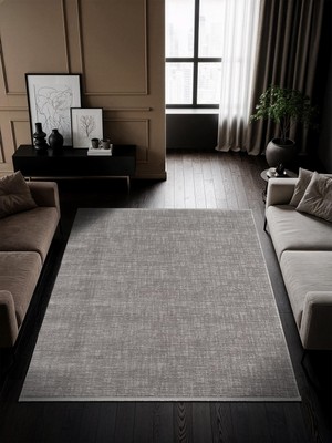 Cotto Home Solos OL003G Gri Akrilik Halı Yumuşak Dokulu Pamuk Taban Tozu Az Salon Yatak Odası Mutfak Koridor