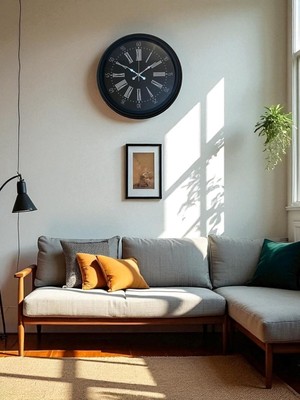 Çetiner Group Black Noble 40 cm Metal Modern Duvar Saati