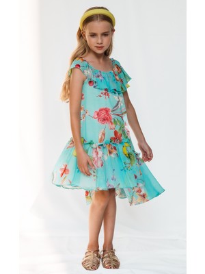 SheShe Çiçek Desenli Şifon Elbise