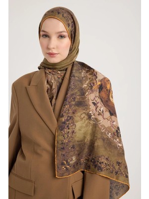Maisa Göknar Pamuk Ipek Şal Acı Kahve