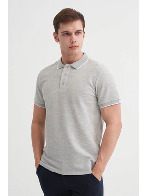 Cazador Slim Fit Gri Erkek T-Shirt 42470