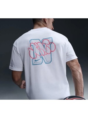 Nike Tee MAX90 Naos 1 Bol Kalıp Beyaz Erkek T-Shirt HJ3406-100