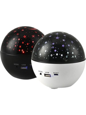 Teknodayım Fişli Yıldız Projektör Lamba Hoparlörlü Gece Işığı