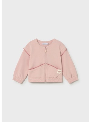 Mayoral Kız Bebek Fermuarlı Penye Hırka Pembe
