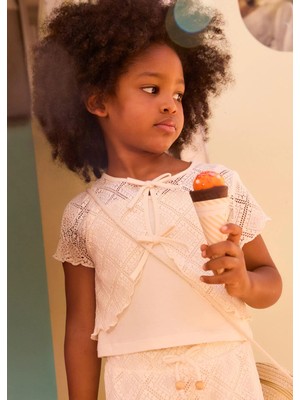 Mayoral Kız Çocuk Tshirt Set Bej