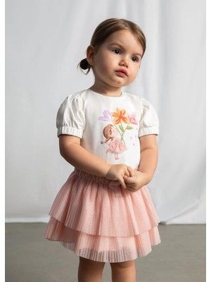 Mayoral Kız Bebek Pileli Tül Etek Pembe