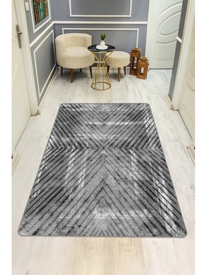 Dolce Mariee Dijital Baskı Eskitme Desen Kaymaz Taban Halı H0162