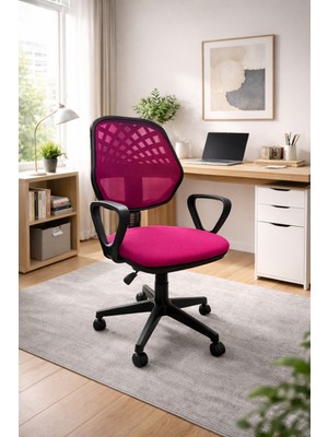 Argedemo Eko Çalışma Sandalyesi Tekerlekli,dönerli Yükseklik Ayarlı