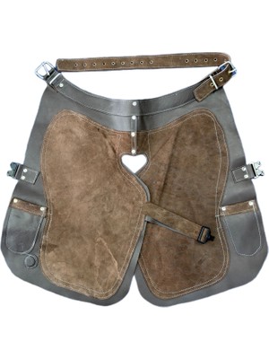 Gerçek Deri Nalbant Önlüğü - Nalbat Önlüğü - Deri Önlük 60 cm