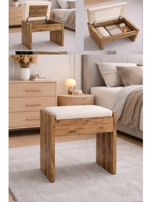 Bladimo Liona Kapaklı Puf, Dolaplı Kapaklı Puf, Yatak Odası, Antre, Hol