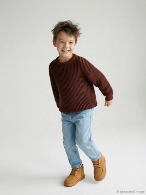 Lc Waikiki Yeni Sezon Bisiklet Yaka Triko Erkek Çocuk Kazak