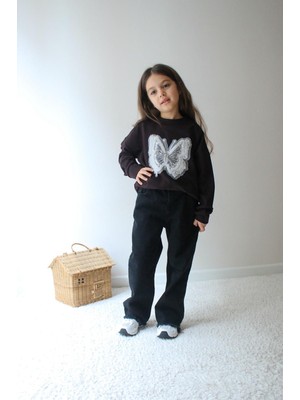 Miviko Kız Çocuk Takımı 2li Alt Üst Set Bayramlık  ve Mevsimlik Full Likralı Esnek Kumaş Pamuklu