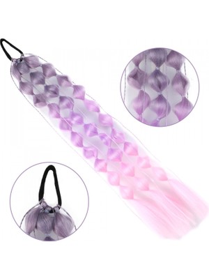 Handmade Çocuk Saçı  Renkli  Eglenceli  At  Kuyrukları Çocuklara Özel Rengarenk  Dogum Günü  Özel Gün Saçı Etkinlik