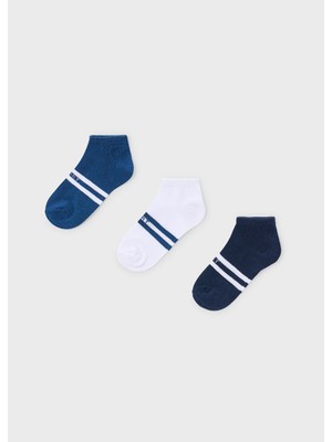Mayoral Erkek Çocuk Üçlü Kısa Soket Çorap Mavi