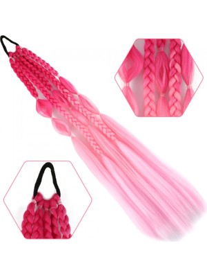 Handmade Çocuk Saçı  Renkli  Eglenceli  At  Kuyrukları Çocuklara Özel Rengarenk  Dogum Günü  Özel Gün Saçı Etkinlik