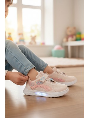 Enoch Kalp ve Nota Figürlü Çocuk Spor Ayakkabı Cırtlı