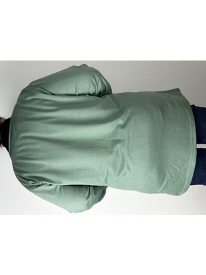 Yaşar Triko Kadın Mint Yeşili Jakarlı Uzun Kollu V Yaka Düğmeli Tüm Mevsimlik Ceket