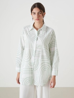 Lc Waikiki Yeni Sezon Desenli Kadın Gömlek Tunik