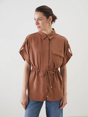 Lc Waikiki Yeni Sezon Oversize Modal Karışımlı Kadın Gömlek