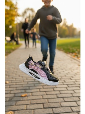 Enoch Kalp ve Nota Figürlü Çocuk Spor Ayakkabı Cırtlı