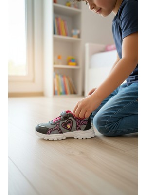 Enoch Kalp Içinde Karakter Figürlü Çocuk Spor Ayakkabı Cırtlı